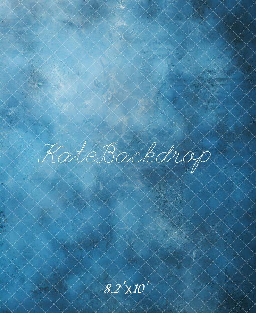 Kate Beaux-Arts Abstrait Bleu Portrait Toile de fond conçue par GQ - Kate Backdrop FR