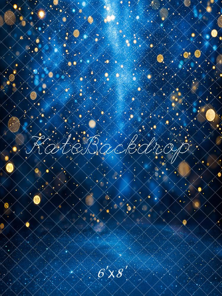Kate Bleu Bokeh Paillettes Portrait Toile de fond conçue par Emetselch - Kate Backdrop FR