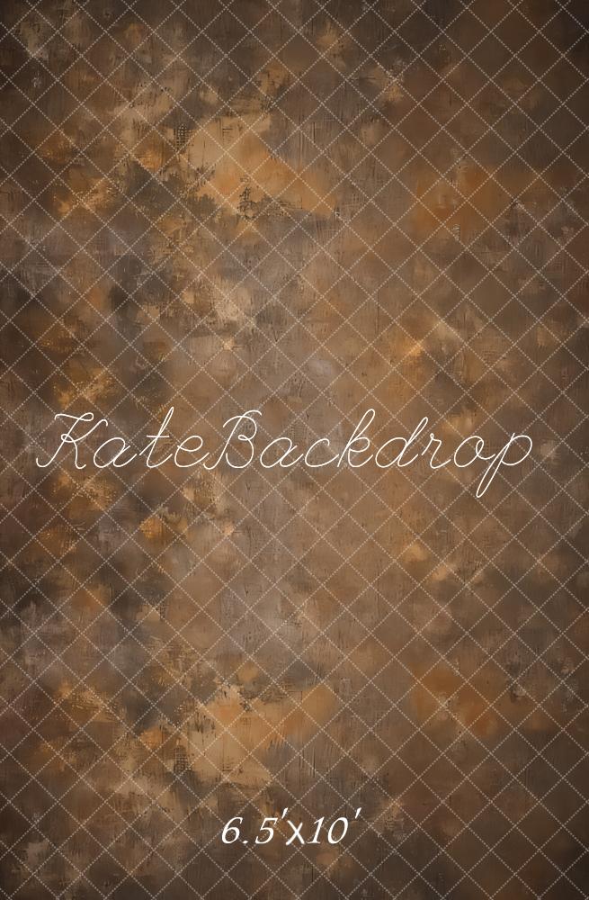 Kate Abstrait Marron Texture Vintage Toile de fond conçue par GQ - Kate Backdrop FR