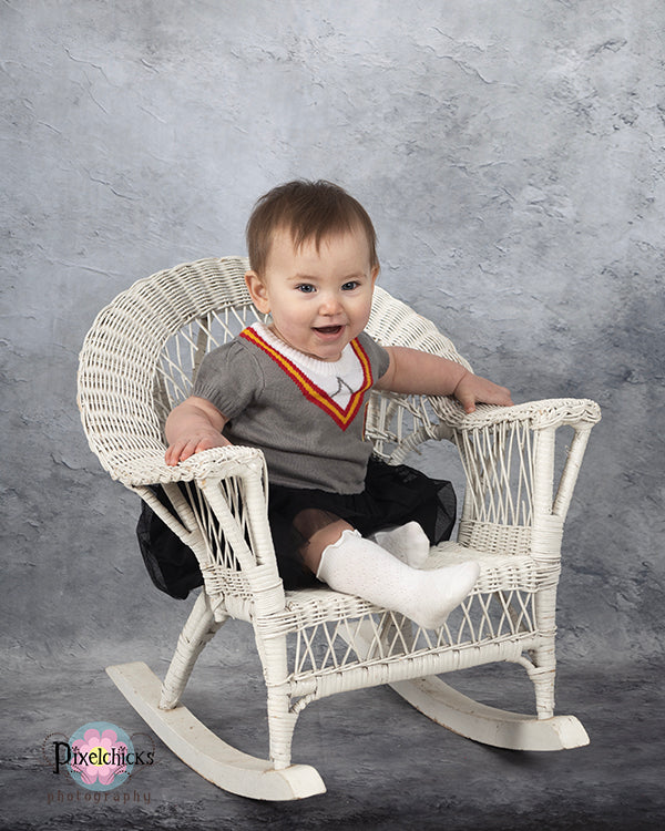 Kate Abstrait Gris Portrait Mur Rétro Toile de fond conçue par Chain Photographie - Kate Backdrop FR