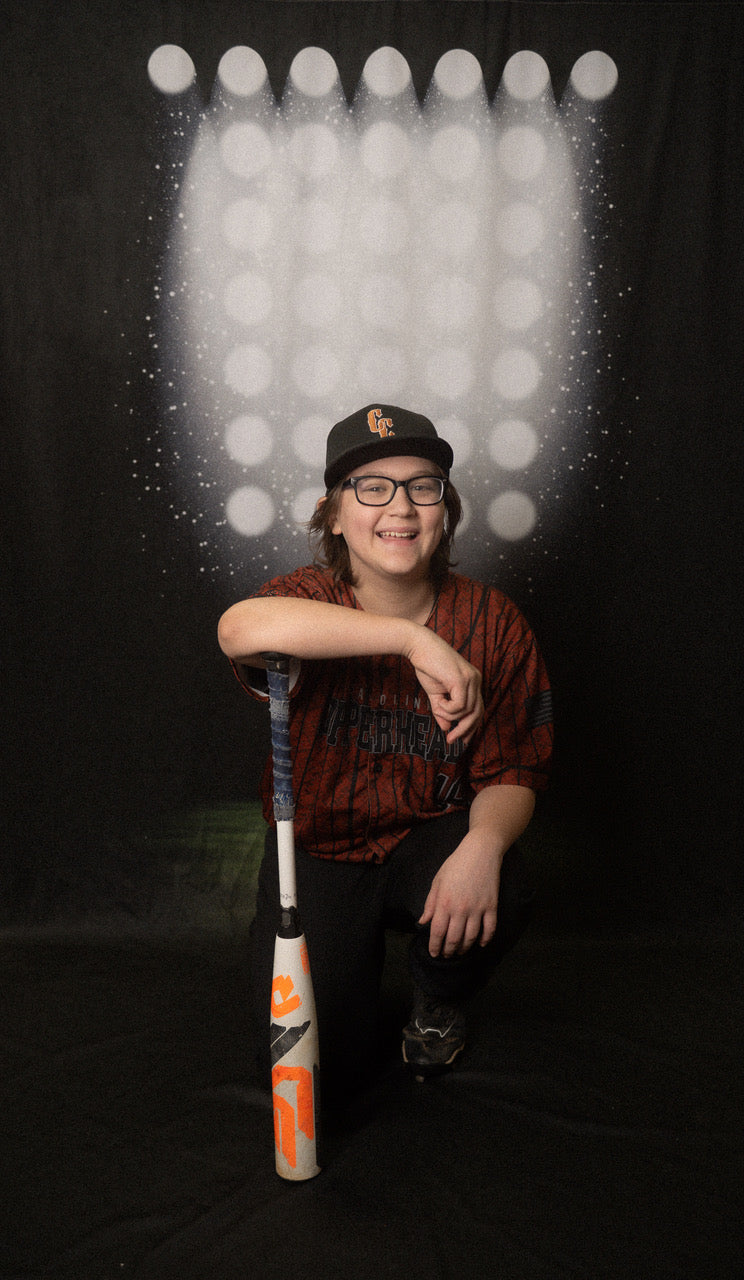 Kate Sweep Mur-à-Sol Sport Stade Lumière Toile de fond conçue par Patty Roberts - Kate Backdrop FR