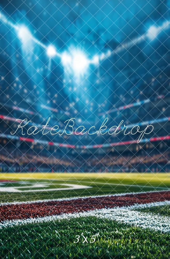 Kate Sports Stade de football Nuit Toile de fond conçue par Emetselch - Kate Backdrop FR