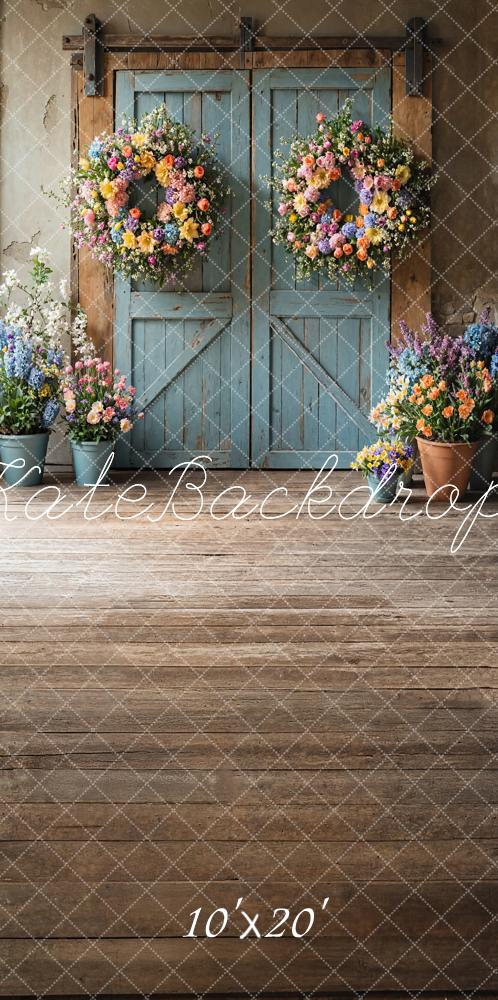 Kate Printemps Fleurs Rustique Porte Toile de fond conçue par Emetselch - Kate Backdrop FR