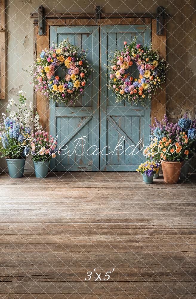 Kate Printemps Fleurs Rustique Porte Toile de fond conçue par Emetselch - Kate Backdrop FR