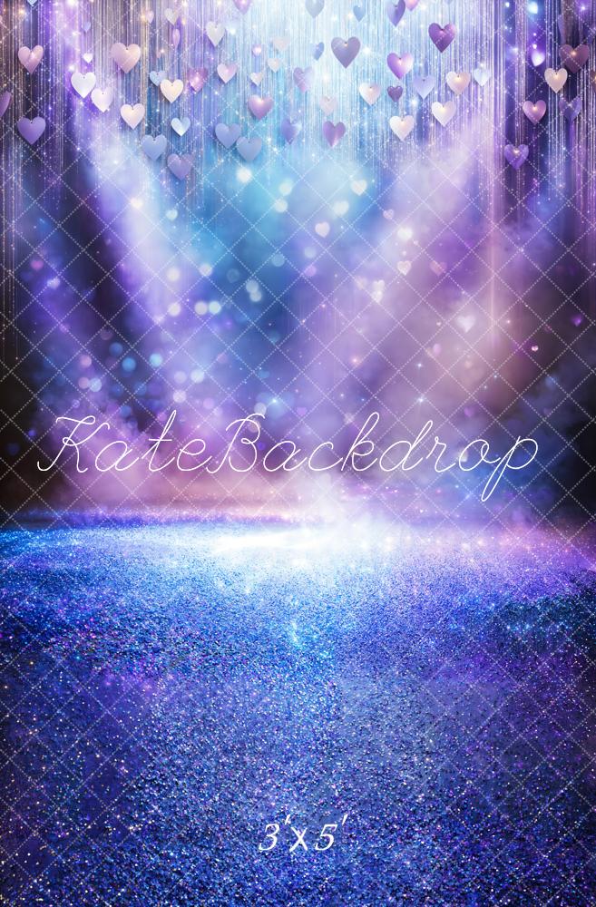 Kate Bokeh Scène Éclairage Paillettes Violet Toile de fond conçue par Chain Photographie - Kate Backdrop FR