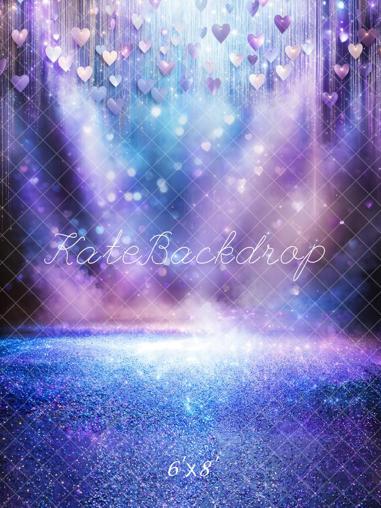 Kate Bokeh Scène Éclairage Paillettes Violet Toile de fond conçue par Chain Photographie - Kate Backdrop FR