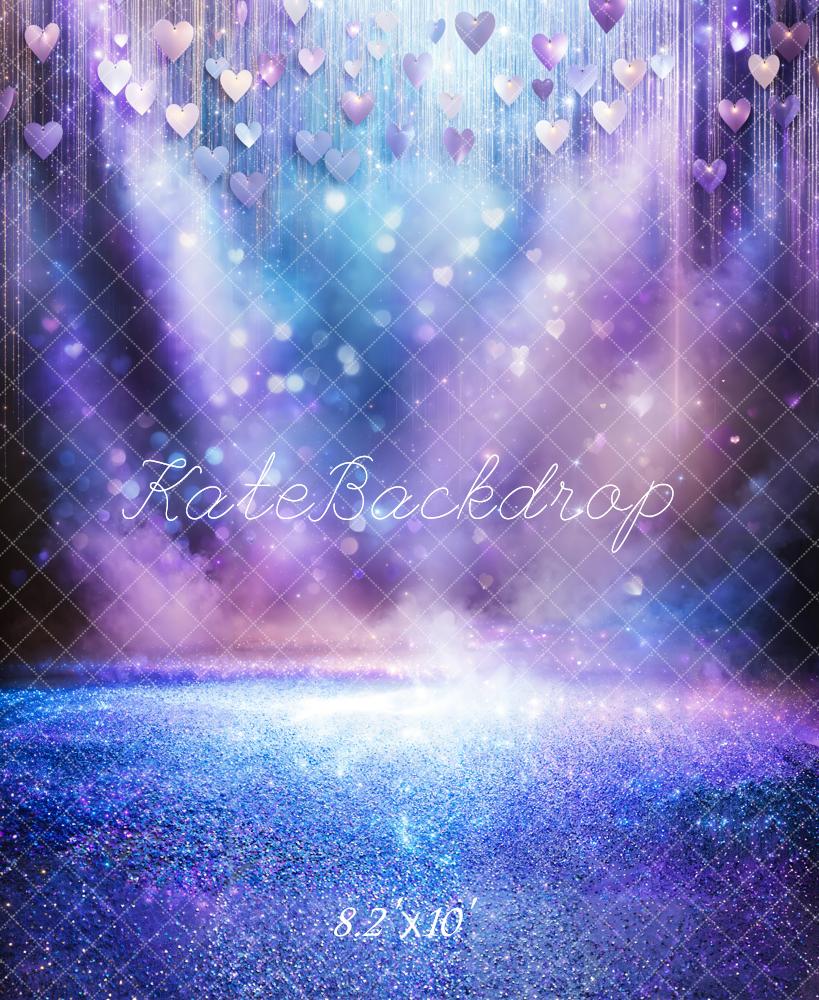 Kate Bokeh Scène Éclairage Paillettes Violet Toile de fond conçue par Chain Photographie - Kate Backdrop FR
