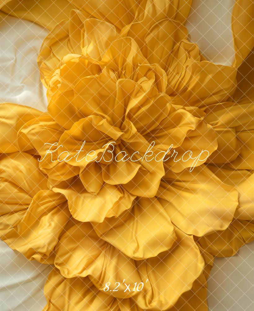 Kate Fleur Jaune Nouveau-né Mur/Sol Toile de fond conçue par Emetselch - Kate Backdrop FR