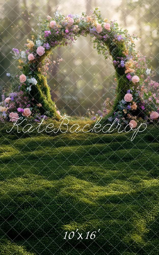 Kate Sweep Mur-à-Sol Fleurs Fée Arche Forêt Toile de fond conçue par Mini MakeBelieve - Kate Backdrop FR
