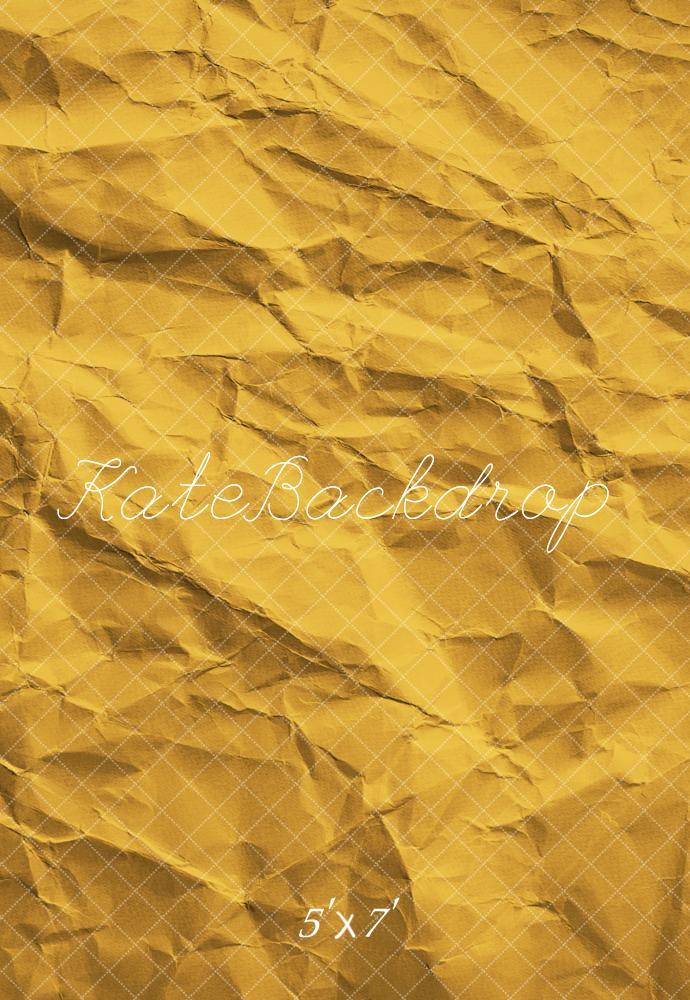 Kate Jaune Texture de Papier Froissé Toile de fond conçue par Emetselch - Kate Backdrop FR