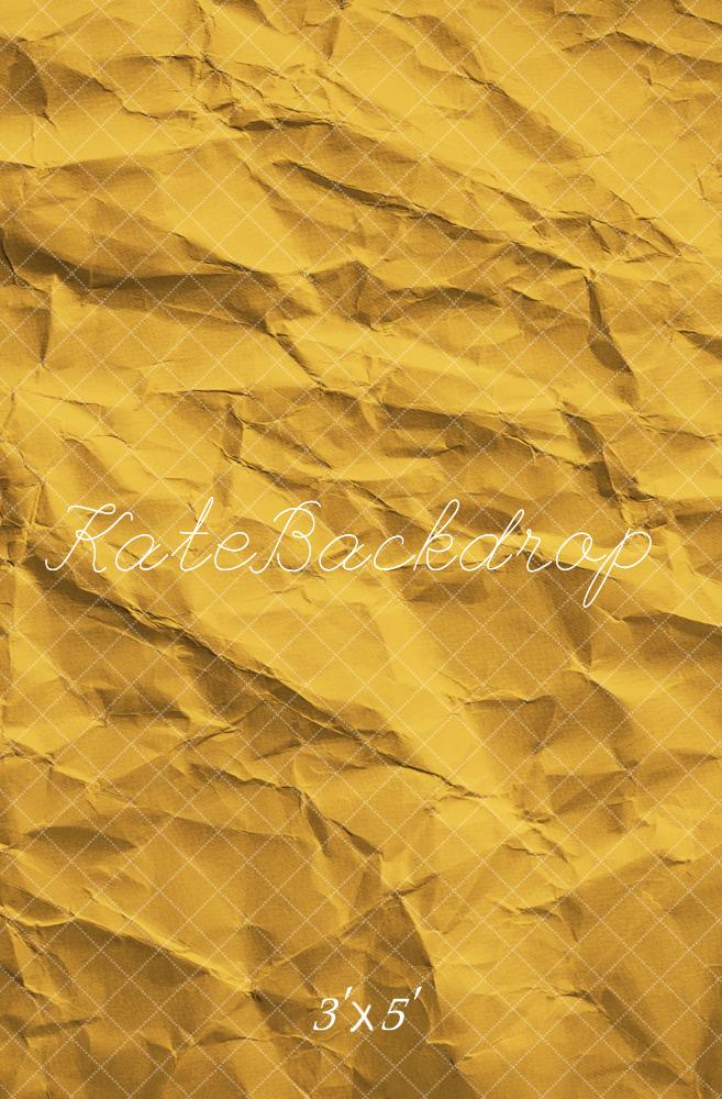 Kate Jaune Texture de Papier Froissé Toile de fond conçue par Emetselch - Kate Backdrop FR