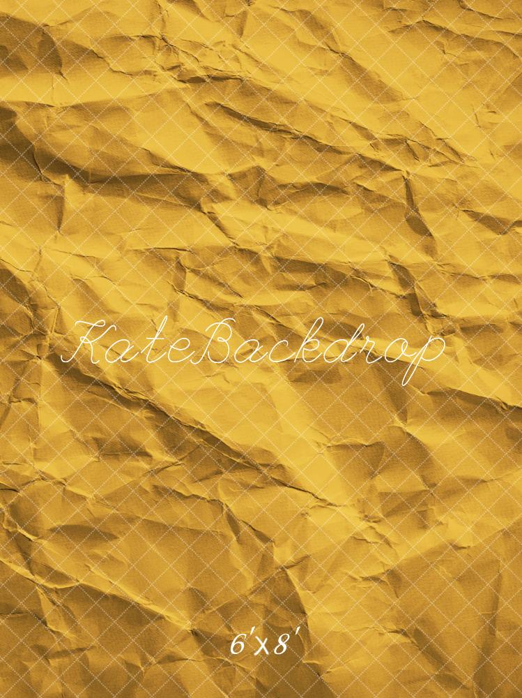 Kate Jaune Texture de Papier Froissé Toile de fond conçue par Emetselch - Kate Backdrop FR