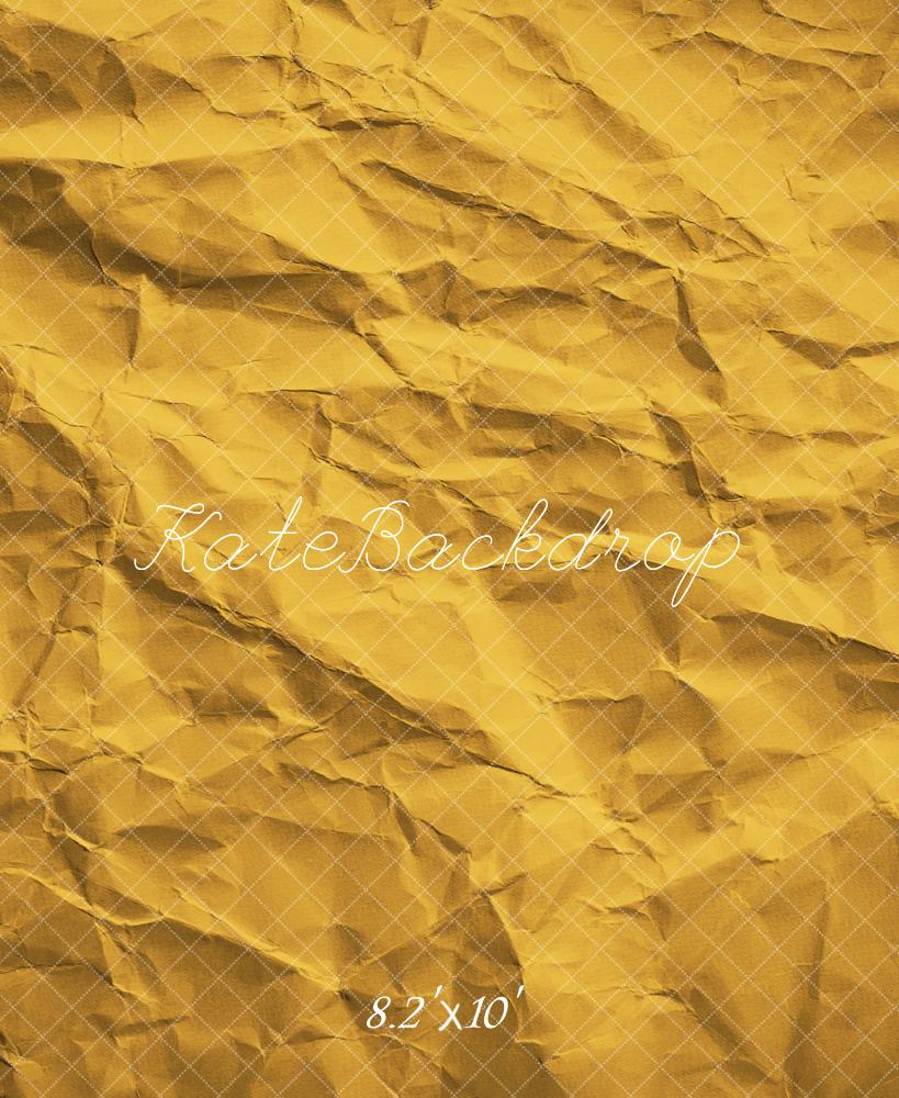 Kate Jaune Texture de Papier Froissé Toile de fond conçue par Emetselch - Kate Backdrop FR