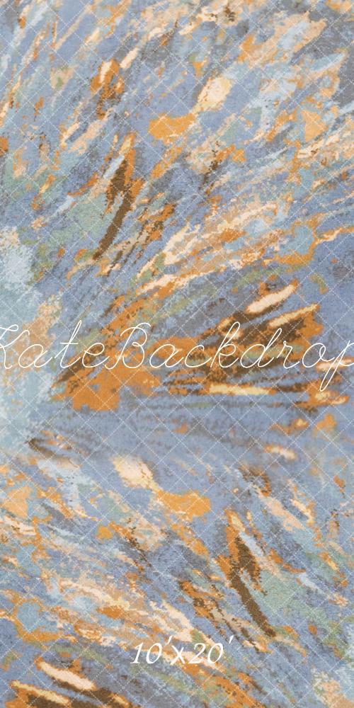 Kate Abstrait Gris Orange Portrait Toile de fond conçue par Michele Ernst Photographie - Kate Backdrop FR