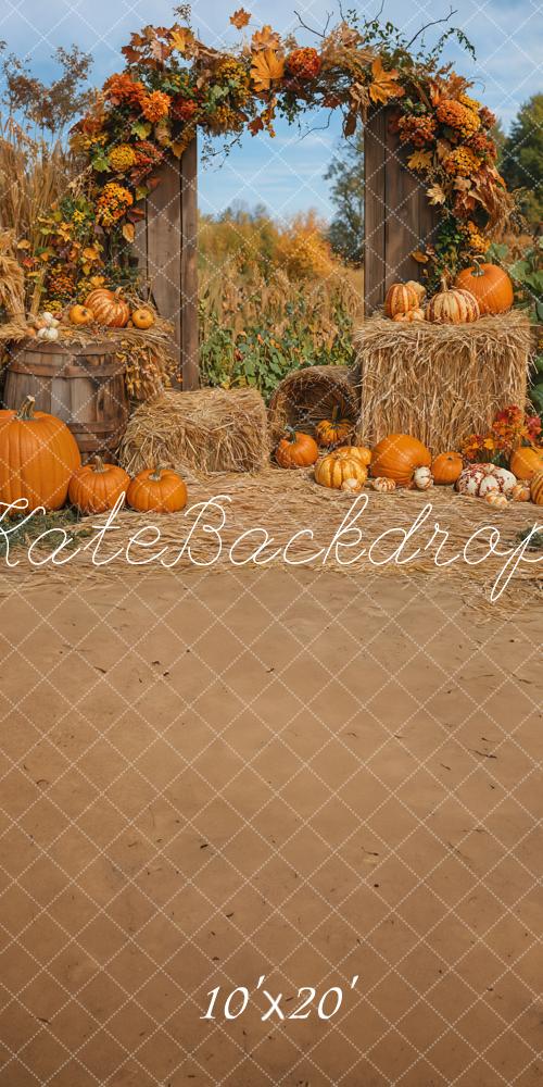 Kate Automne Citrouille Récolte Arche Toile de fond conçue par Emetselch - Kate Backdrop FR