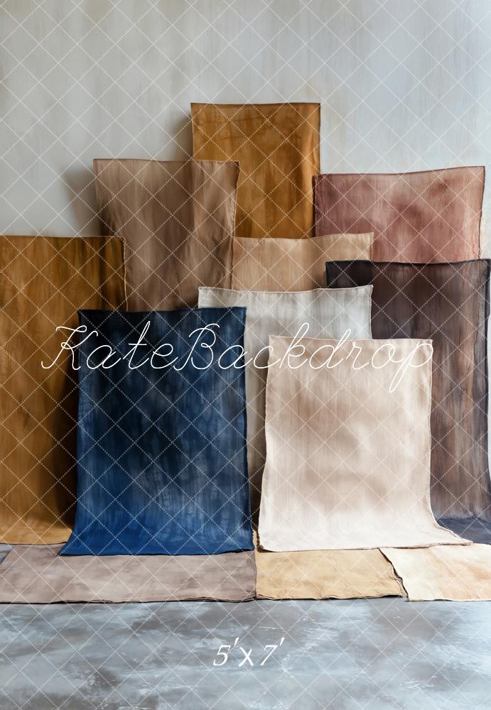 Kate Abstrait Blocs de couleur Portrait Toile de fond conçue par Emetselch - Kate Backdrop FR