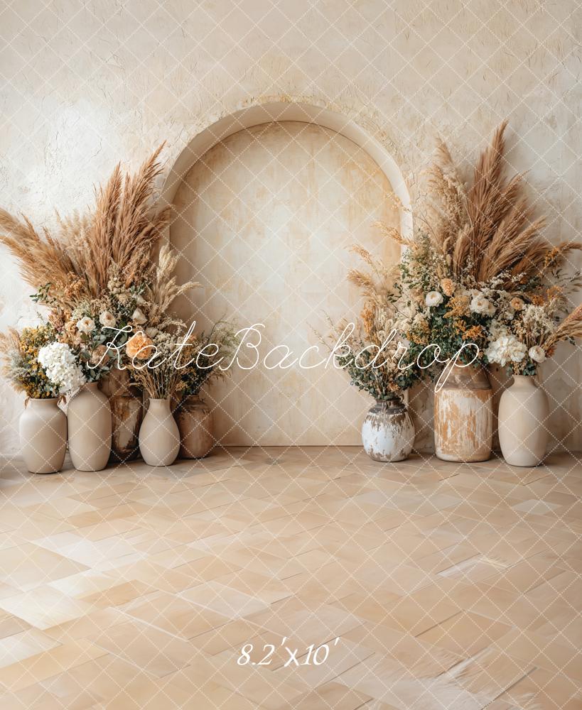 Kate Bohème Arche Fleurs Fête des Mères Toile de fond conçue par Emetselch - Kate Backdrop FR