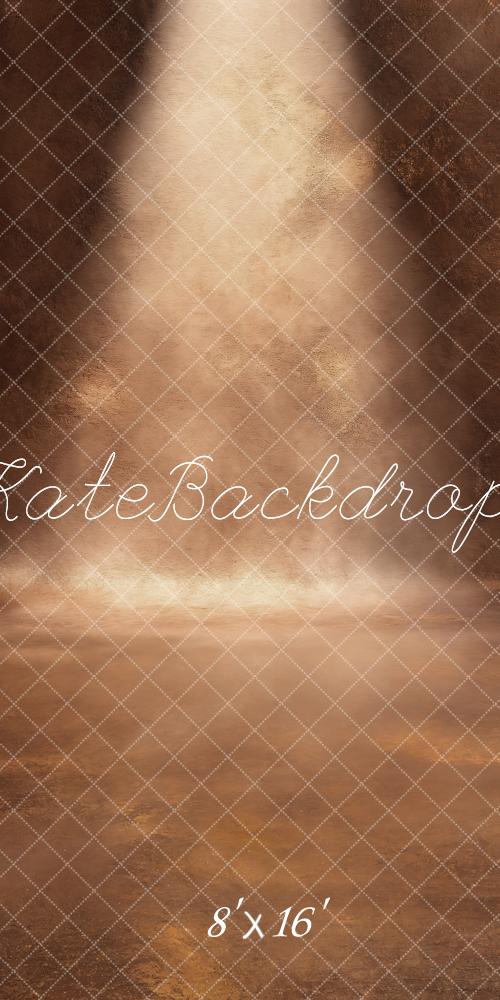 Kate Sweep Mur-à-Sol Abstrait Mode Brun Projecteur Toile de fond conçue par Kate Image - Kate Backdrop FR