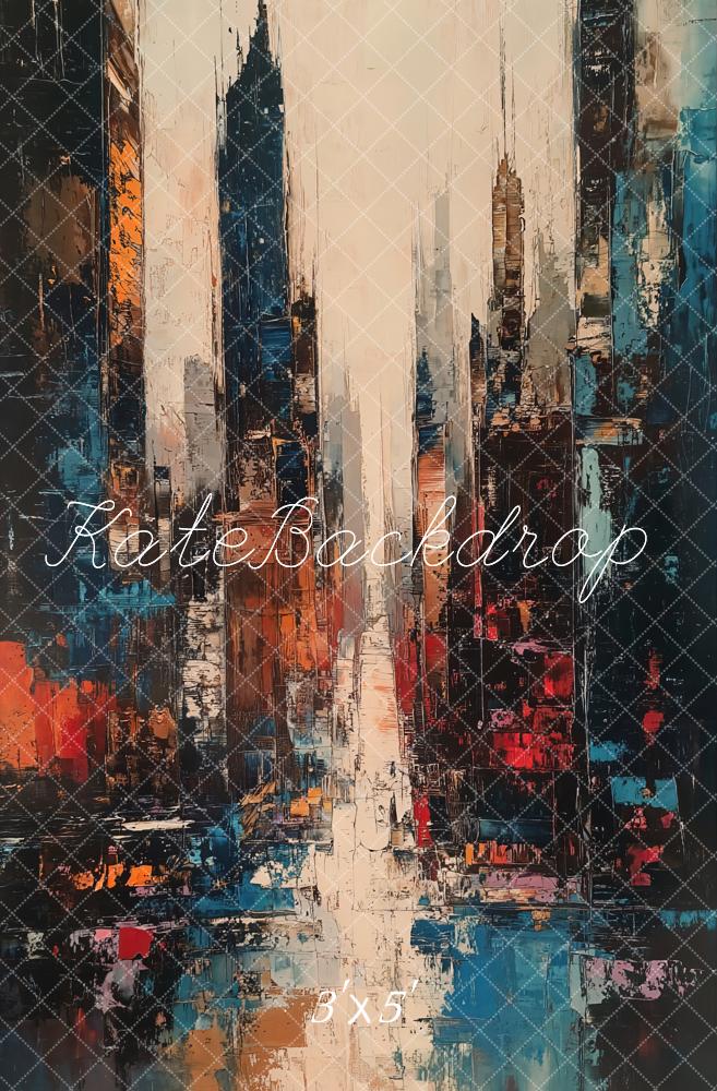 Kate Paysage Urbain Abstrait Peinture Toile de fond conçue par Emetselch - Kate Backdrop FR