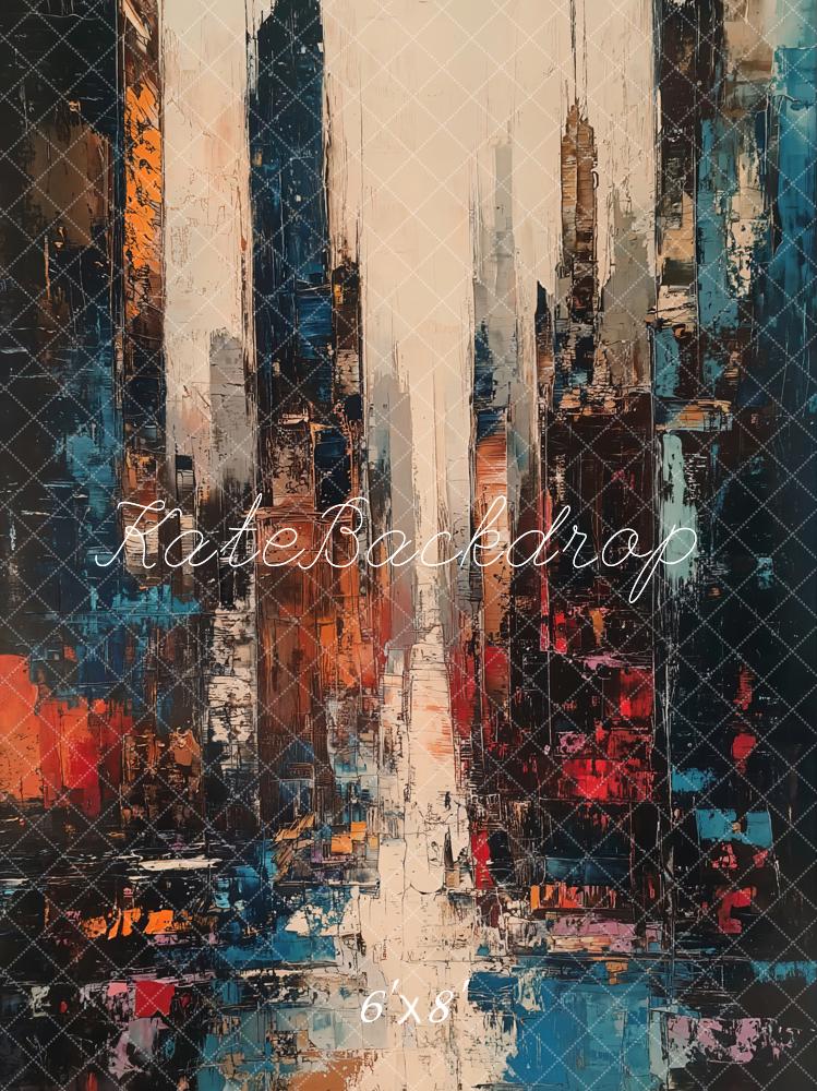 Kate Paysage Urbain Abstrait Peinture Toile de fond conçue par Emetselch - Kate Backdrop FR