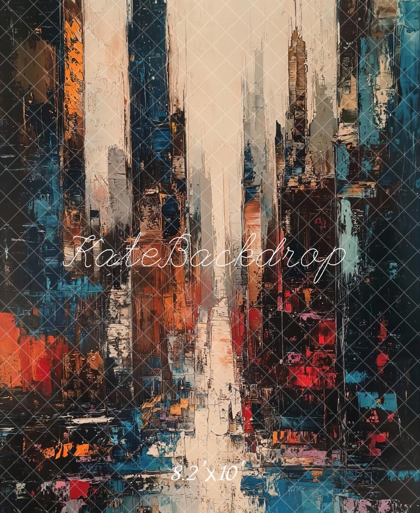 Kate Paysage Urbain Abstrait Peinture Toile de fond conçue par Emetselch - Kate Backdrop FR