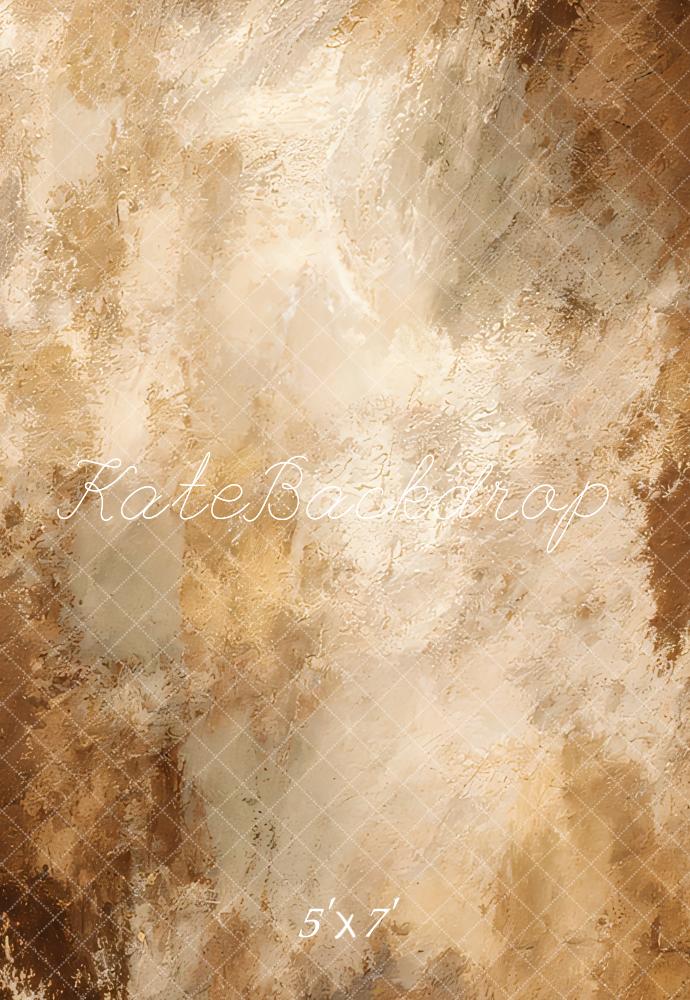 Kate Abstrait Brun clair Beige Portrait Toile de fond conçue par Emetselch - Kate Backdrop FR