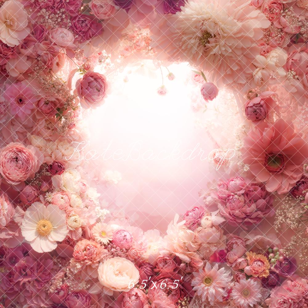 Kate Arche Romantique Fleurs Rose Toile de fond conçue par Emetselch - Kate Backdrop FR