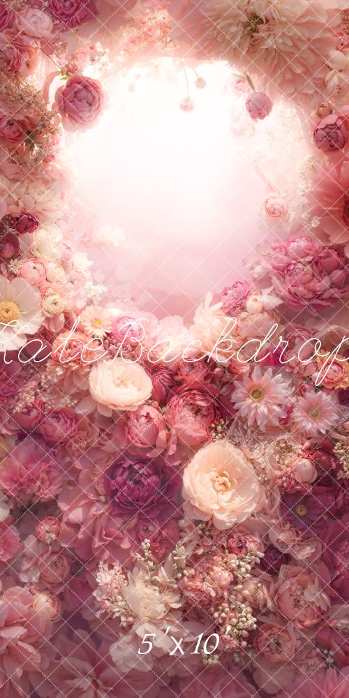 Kate Arche Romantique Fleurs Rose Toile de fond conçue par Emetselch - Kate Backdrop FR
