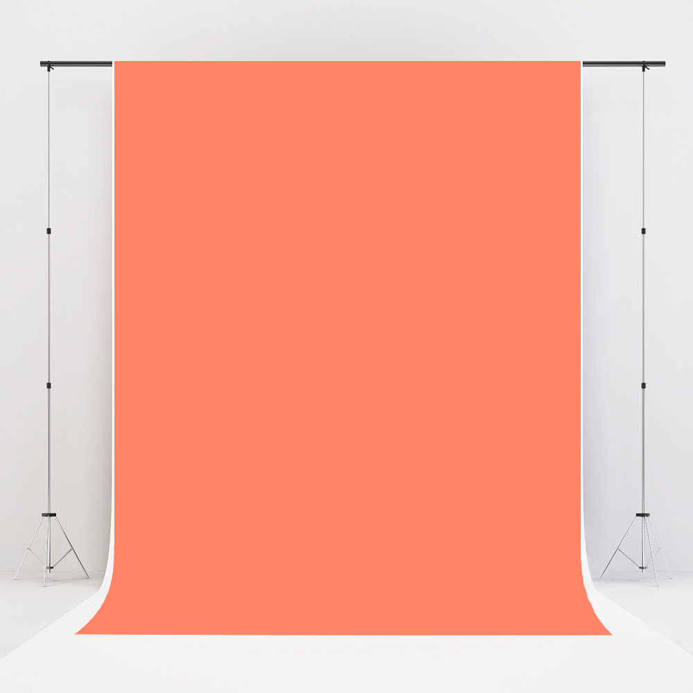 Kate Orange Couleur unie Photographie Toile de fond en Vinyle - Kate Backdrop FR