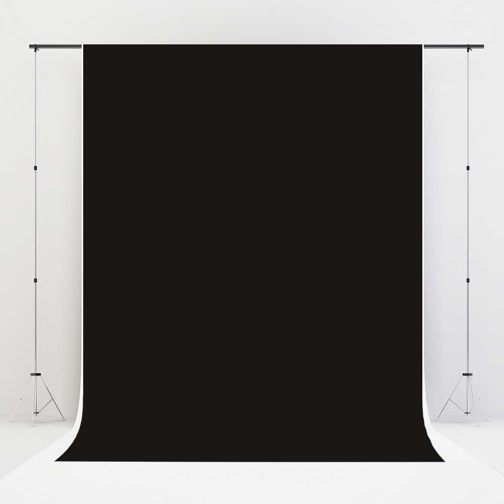 Kate Noir Couleur unie Photographie Toile de fond en Vinyle - Kate Backdrop FR