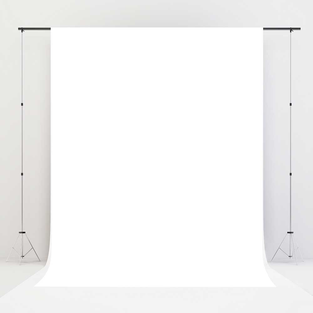 Kate Blanc Couleur unie Photographie Toile de fond en Vinyle - Kate Backdrop FR