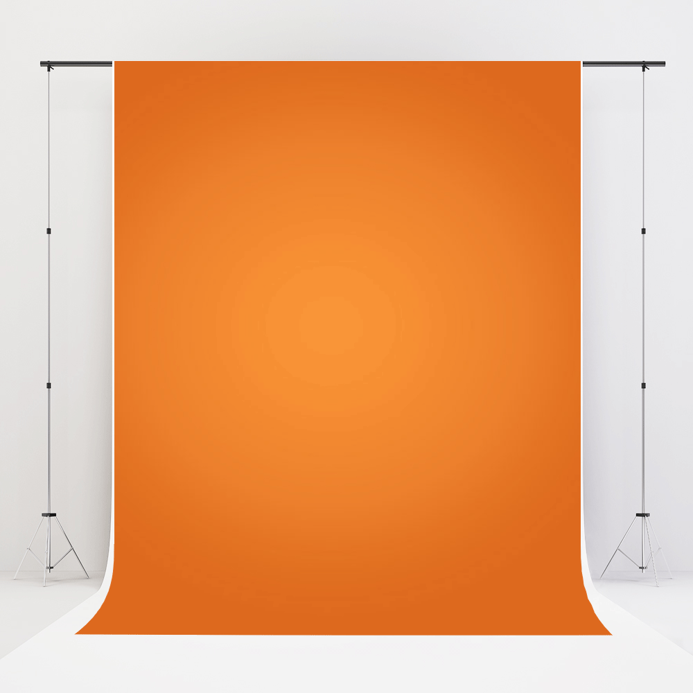 Kate Orange jaune Couleur unie Photographie Toile de fond en Vinyle - Kate Backdrop FR