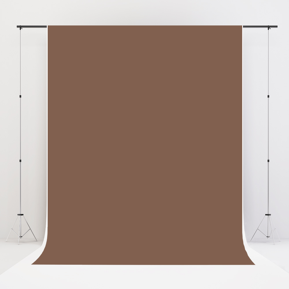 Kate Chocolat Couleur unie Photographie Toile de fond en Vinyle - Kate Backdrop FR