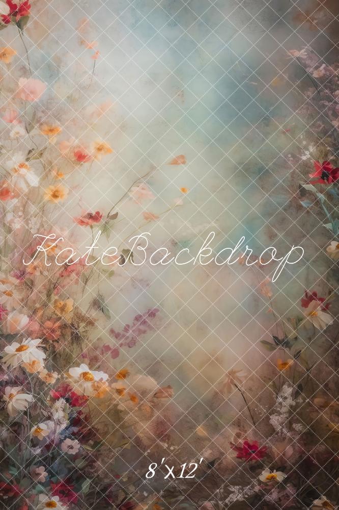 Offres Éclair Kate Fleurs Mystique Beaux-Arts Toile de fond en Laine Conçu par Patty Robert - Kate Backdrop FR