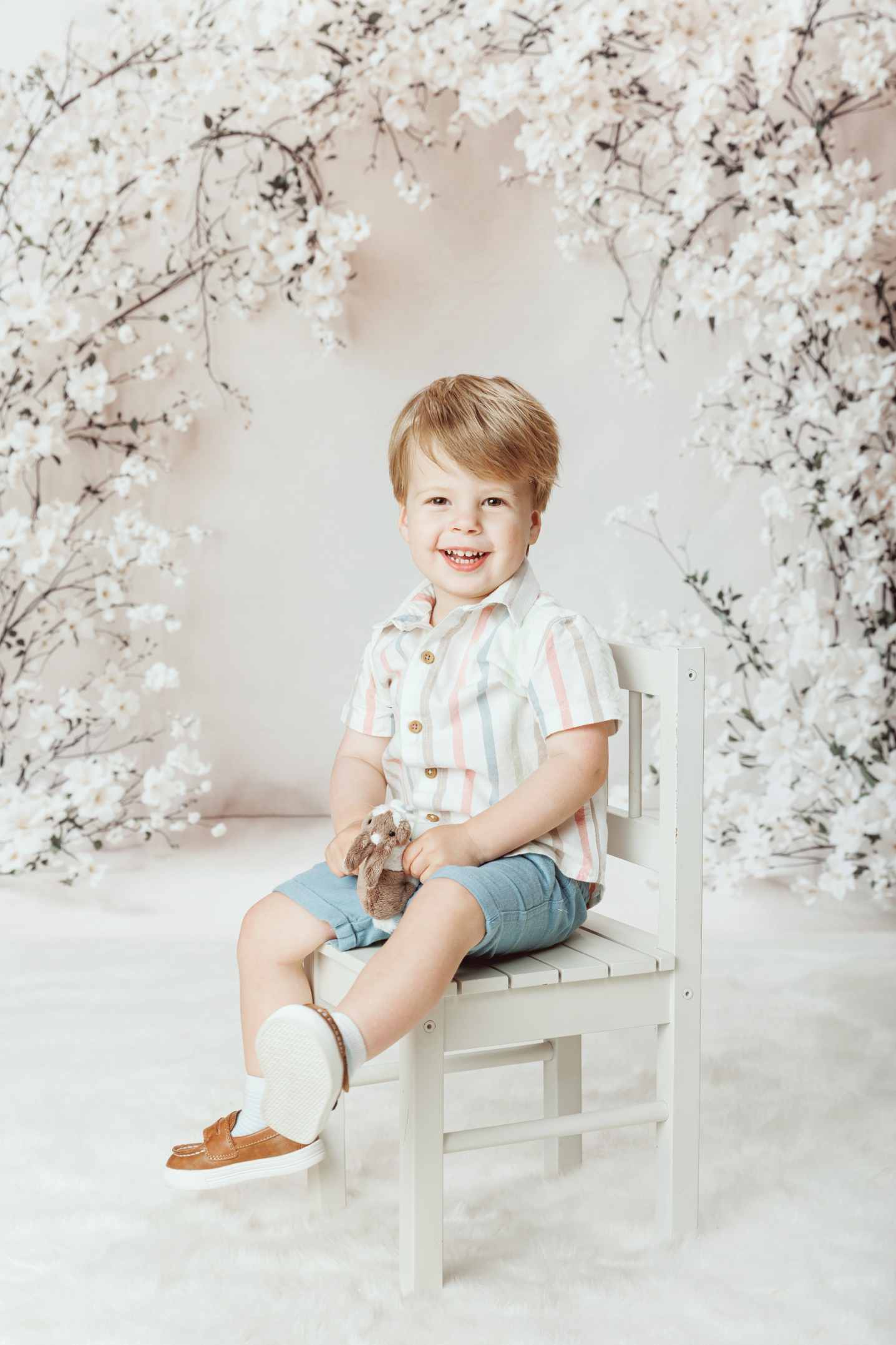 Kate Fleur Arche Élégant Blanc Toile de fond en Laine conçue par Chain Photographie - Kate Backdrop FR