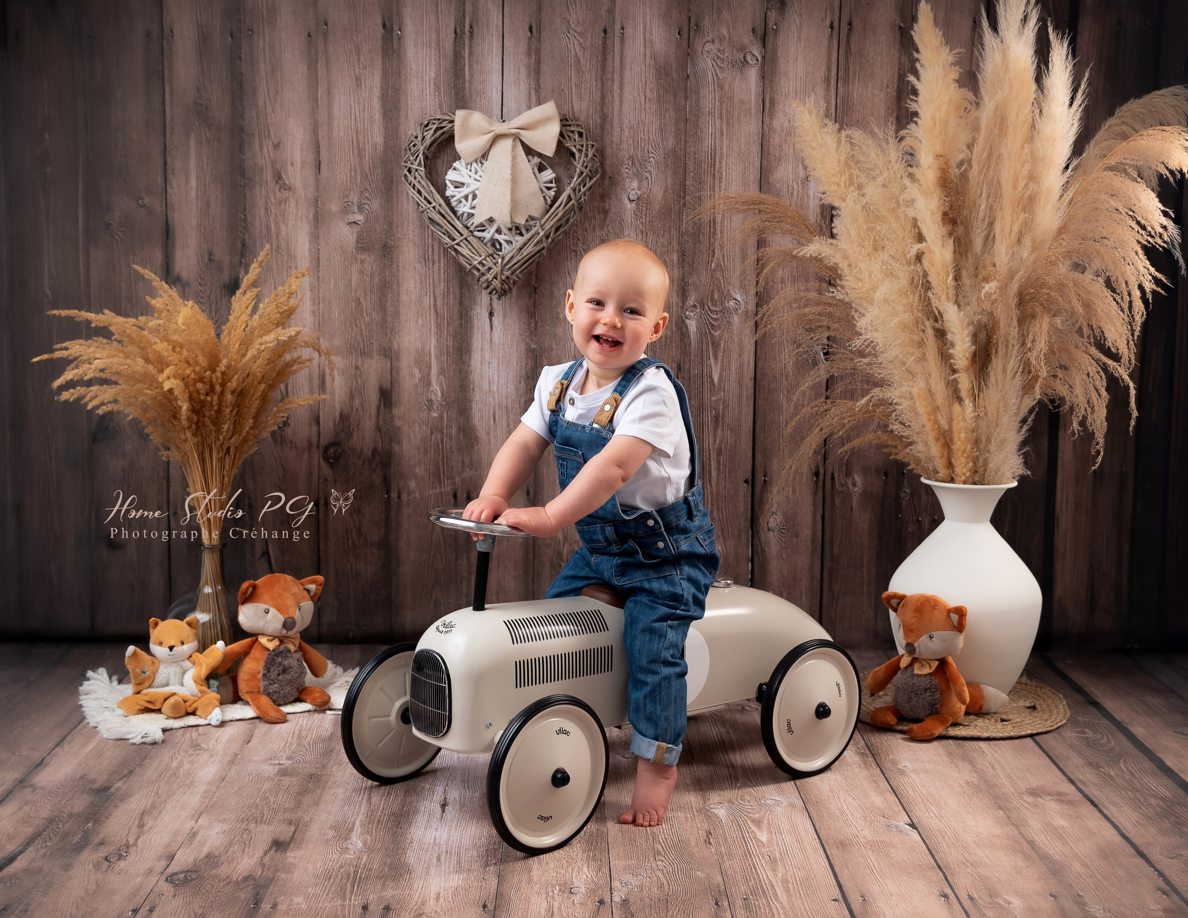 Kate Murale Bois Brun Foncé Rétro Sol Toile de fond pour la photographie - Kate Backdrop FR