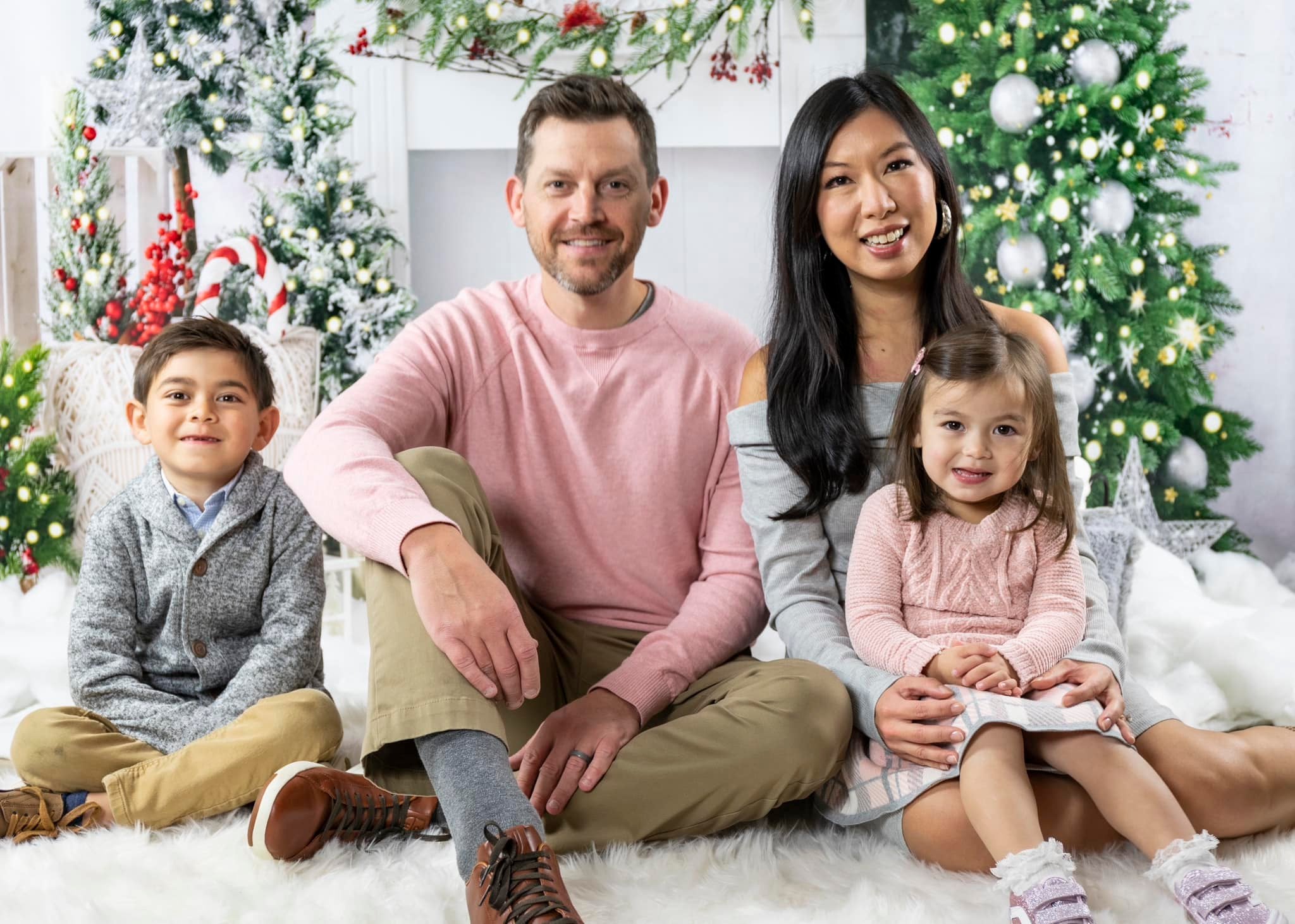 Kate Cheminée Noël Boho Blanc Wapiti Toile de fond conçue par Emetselch - Kate Backdrop FR