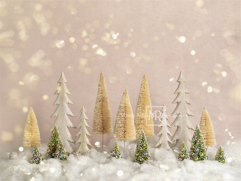 Kate Arbres de Noël Élégant Paillettes Toile de fond conçue par Mandy Ringe Photography - Kate Backdrop FR