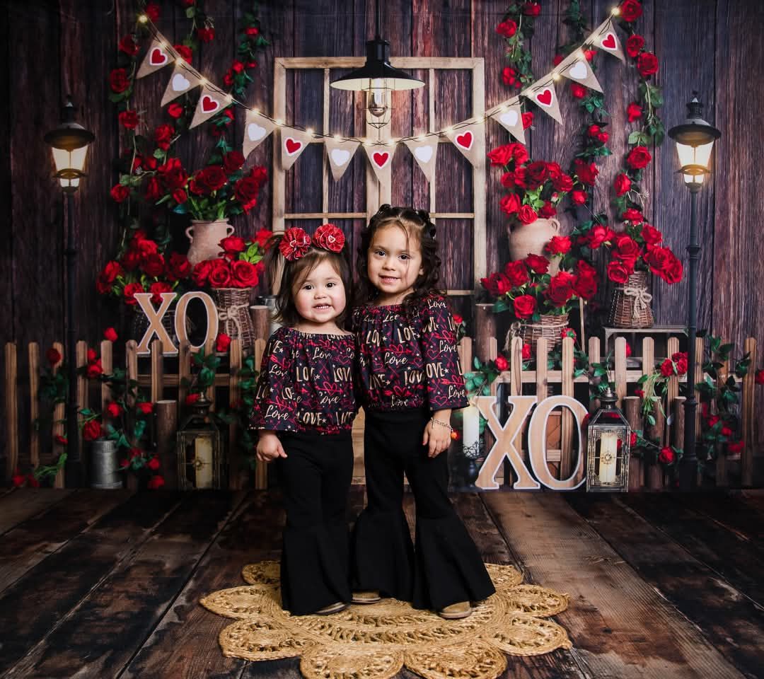 Kate Tableau Rose Manoir Saint-Valentin Toile de fond conçue par Emetselch - Kate Backdrop FR