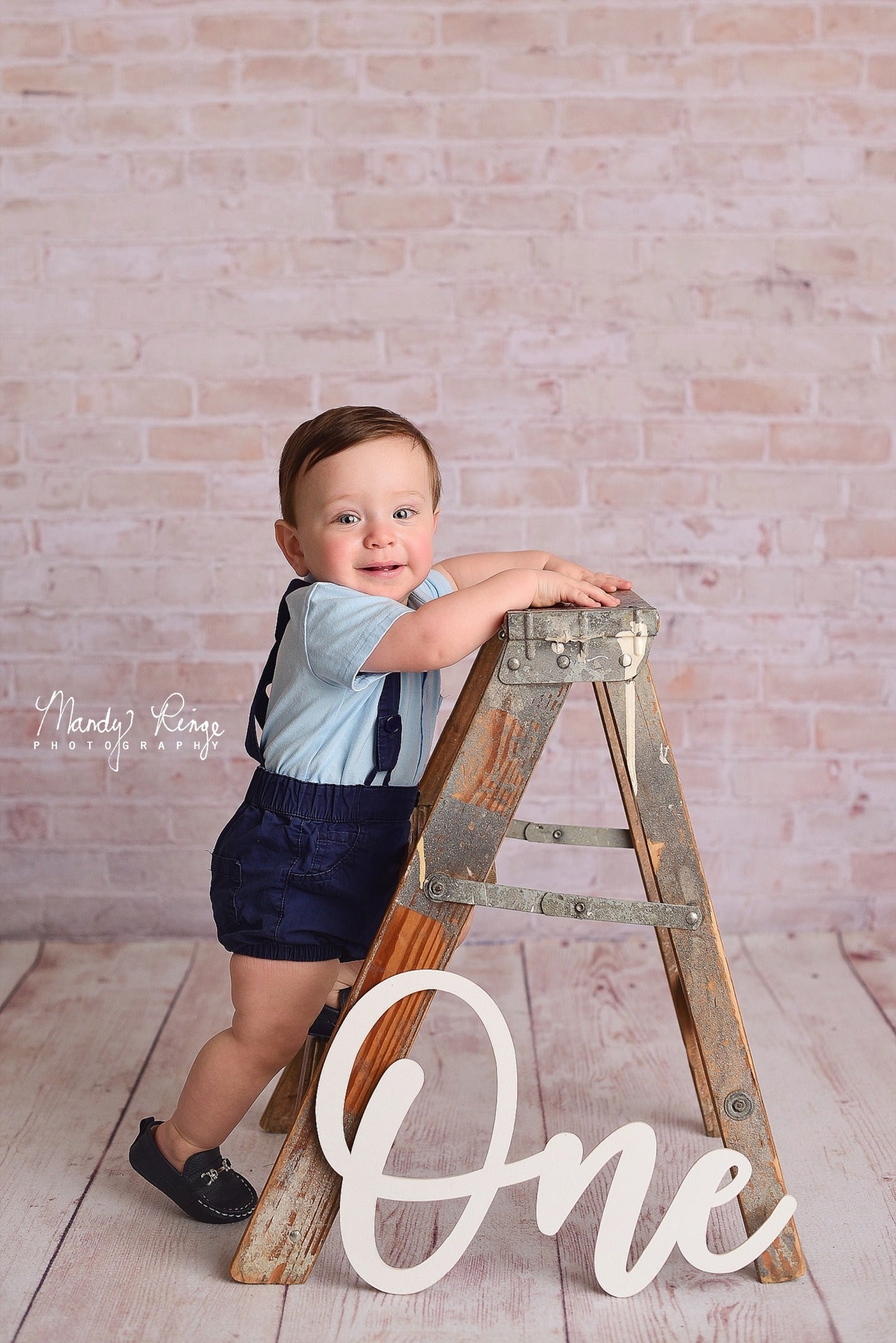 Kate Mur de briques Ferme Crème légère Toile de fond conçue par Mandy Ringe - Kate Backdrop FR