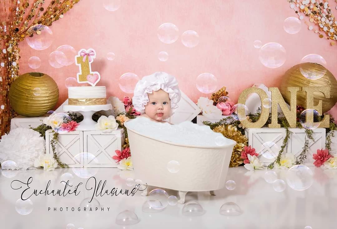 Kate Rideau Paillettes Anniversaire Toile de fond conçue par Megan Leigh - Kate Backdrop FR
