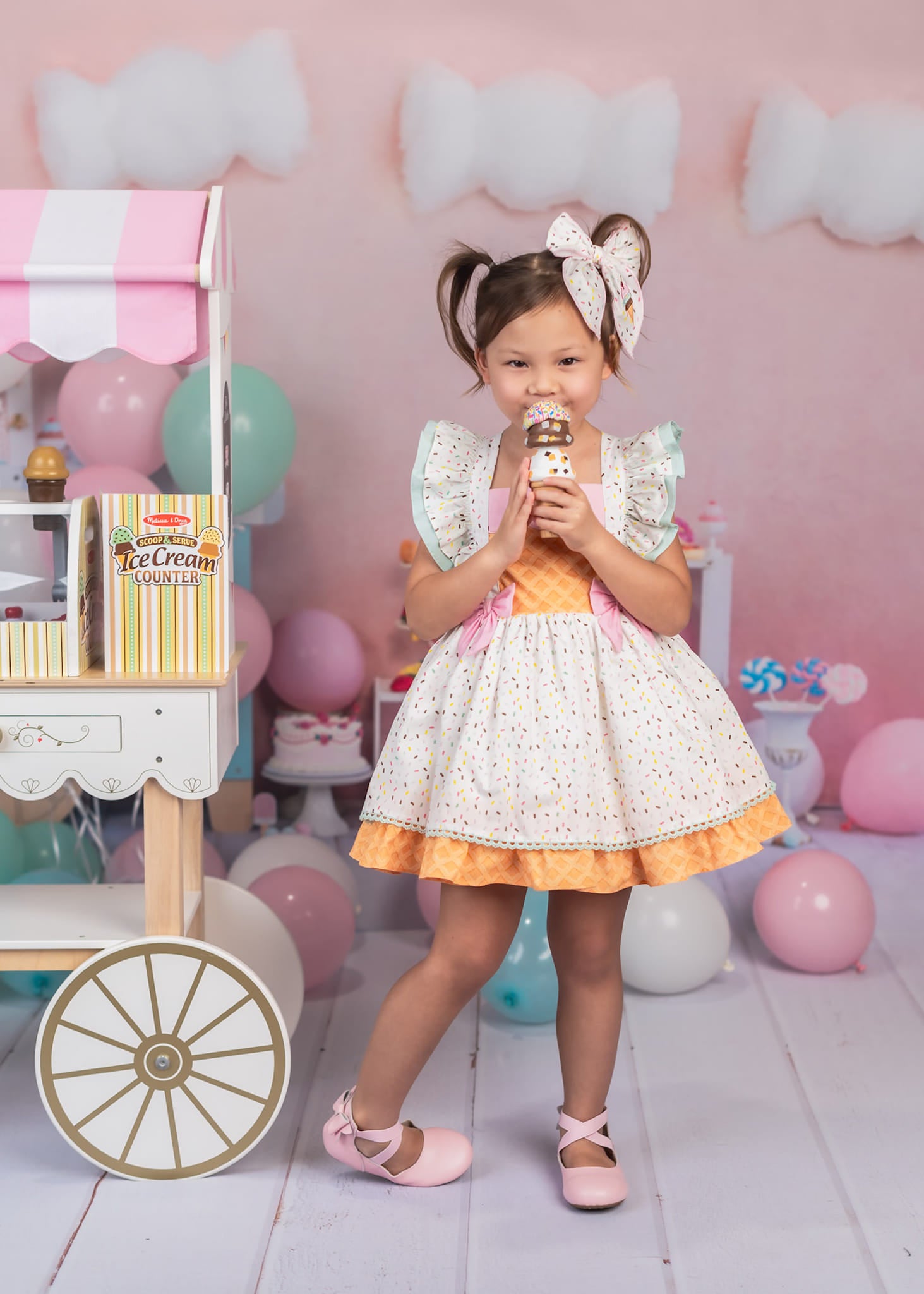 Kate Cake smash Crème Glacée Sucrée Enfant Toile de fond Conçu par Emetselch - Kate Backdrop FR