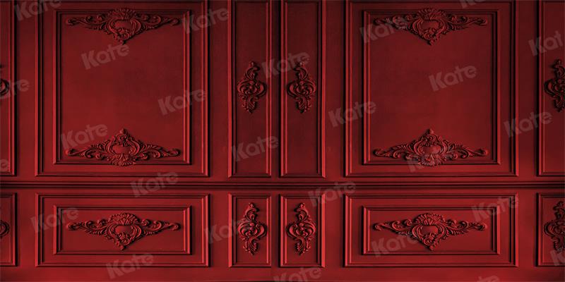 Kate Mur Rétro Vintage Rouge foncé Toile de fond pour la photographie - Kate Backdrop FR