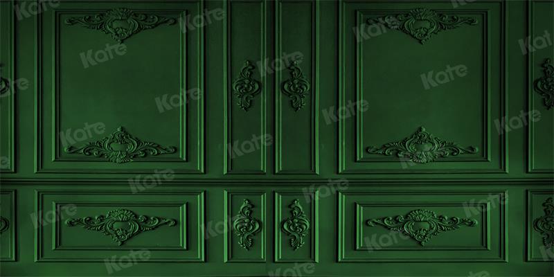Kate Rétro Vintage Vert foncé Mur Toile de fond pour la photographie - Kate Backdrop FR