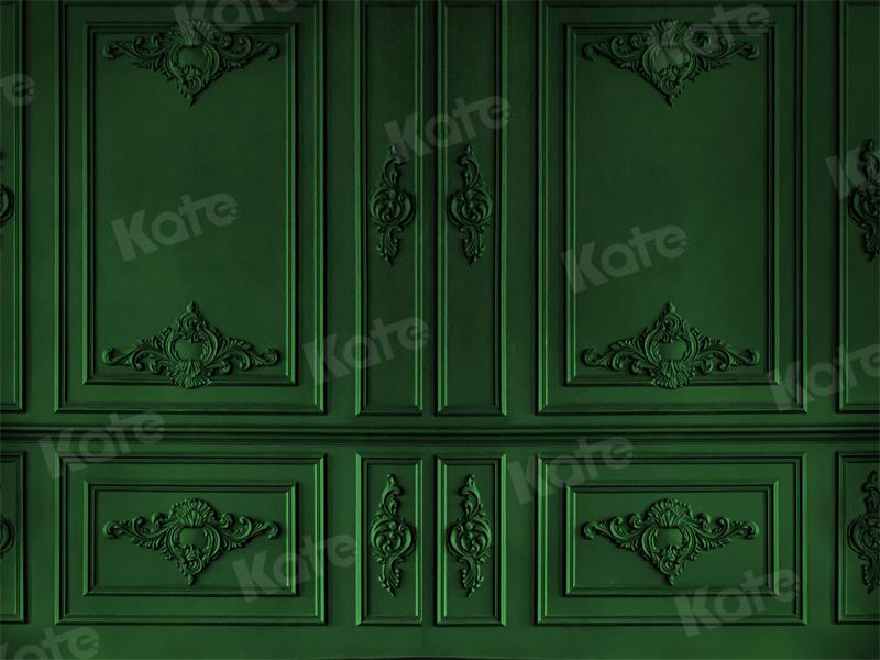Kate Rétro Vintage Vert foncé Mur Toile de fond pour la photographie - Kate Backdrop FR