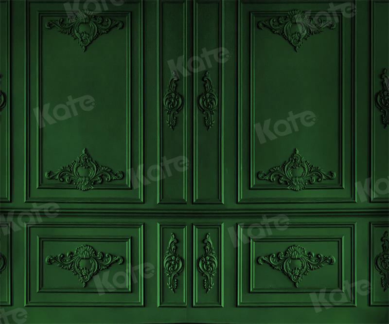 Kate Rétro Vintage Vert foncé Mur Toile de fond pour la photographie - Kate Backdrop FR