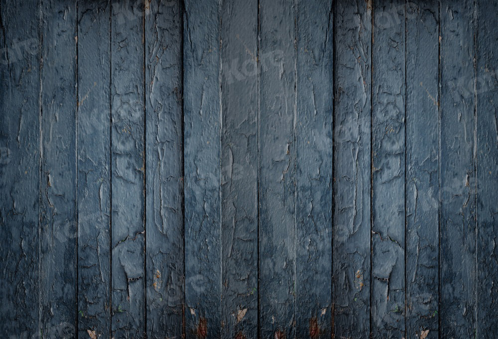 Kate Mur en Bois Miteux Bleu Toile de fond pour la photographie - Kate Backdrop FR