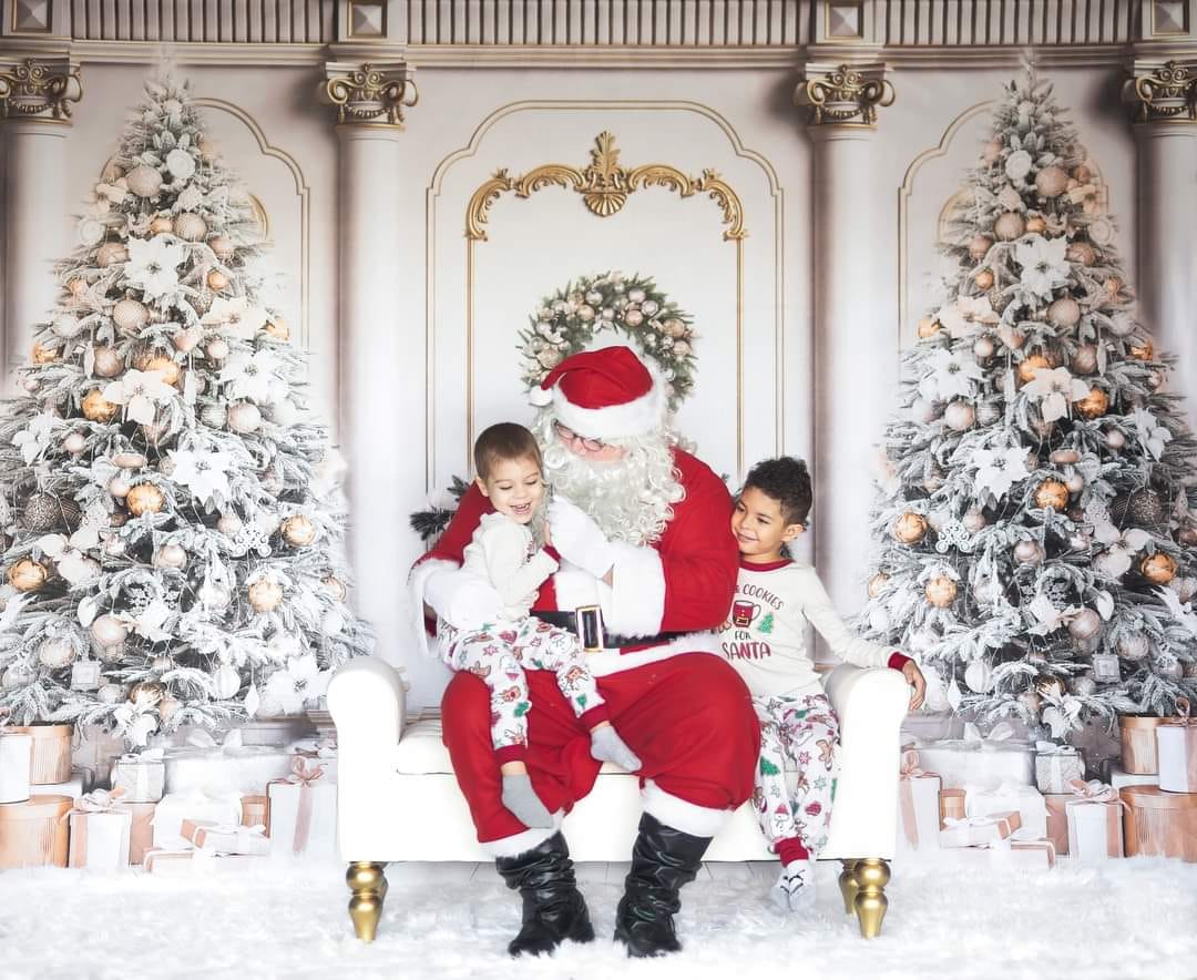 Kate Noël Vintage Mur Arbres Cheminée Toile de Fond pour la photographie - Kate Backdrop FR