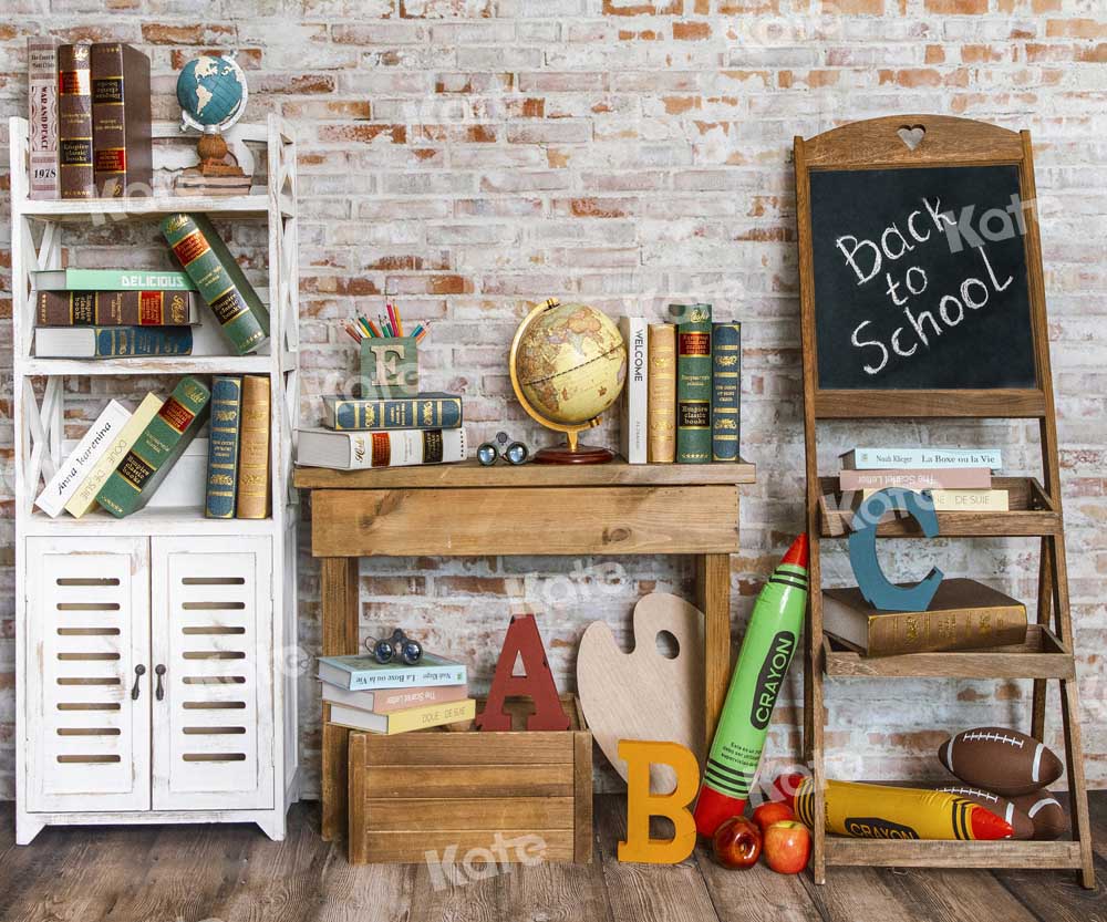 Kate Retour à l'école Armoire Classe Toile de fond conçu par Emetselch - Kate Backdrop FR
