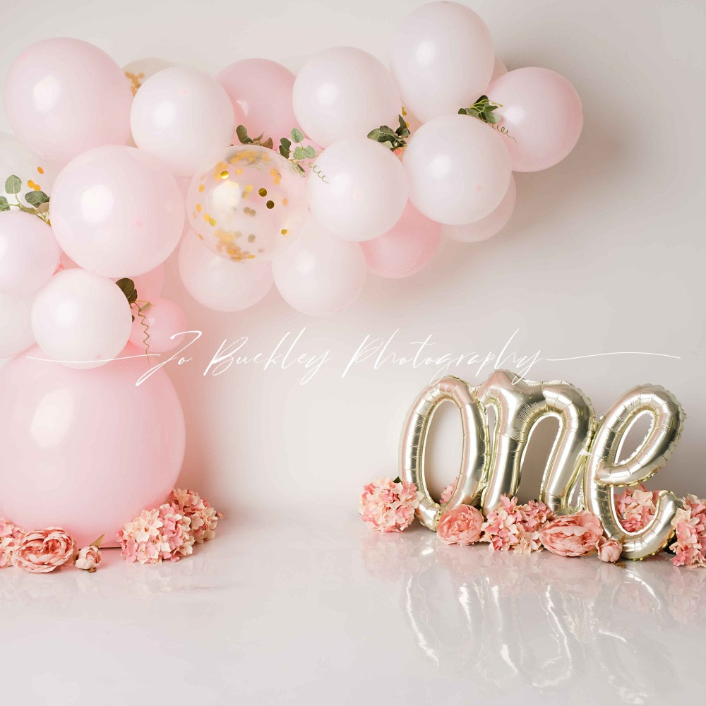 Kate Rose Ballons Cake smash Toile de fond conçue par Jo Buckley Photographie - Kate Backdrop FR